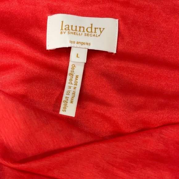 *Laundry by Shelli Segal Women's Layered Draped Sleeveless Top Sz L - Picture 8 of 10